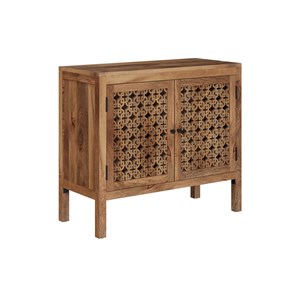 Petit buffet ajouré en bois de manguier - jaya