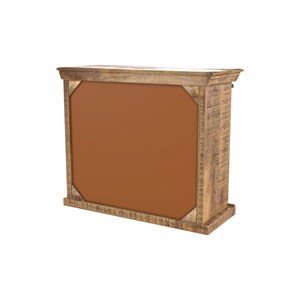 Petit buffet en bois et métal 1 porte 3 tiroirs - tabuk