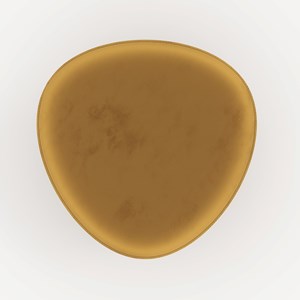 Pouf en velours jaune - emmy