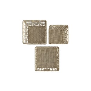Set de 3 paniers en fibres naturelles - janice