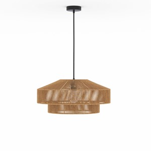 Suspension ronde en papier de corde 60 cm - clairia