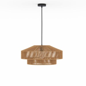 Suspension ronde en papier de corde 60 cm - clairia