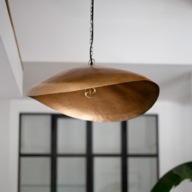 Suspension en métal doré 72 cm - elora