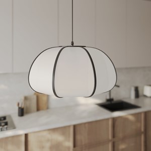 Suspension en bambou noir d38 cm - hana