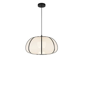 Suspension en bambou noir d38 cm - hana