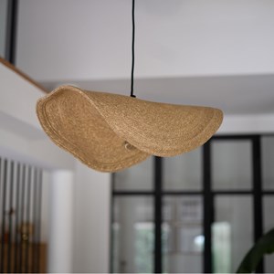 Suspension en matière naturelle et métal 61 cm - maho