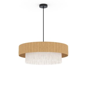 Suspension ronde en raphia 75 cm - solara