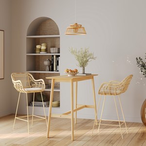 Suspension en bambou naturel d36 cm - tahaa