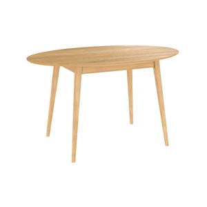 Table ovale 4 personnes en bois clair 130 cm - eddy