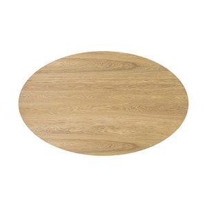 Table ovale 4 personnes en bois clair 130 cm - eddy