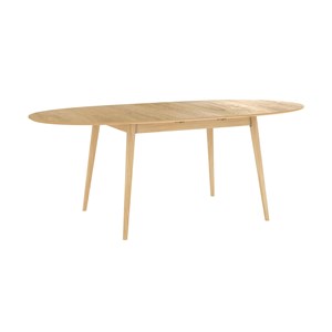 Table ovale 6&nbsp;8 personnes extensible en bois clair 170&nbsp;200 cm - eddy