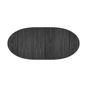 Table ovale 6&nbsp;8 personnes extensible en bois noir 170&nbsp;200 cm - eddy