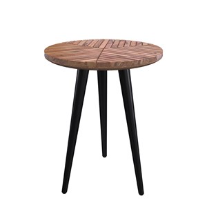 Table basse ronde en bois d'acacia d40 cm - ella