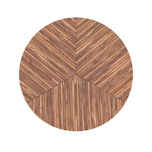 Table basse ronde en bois d'acacia d80 cm - ella