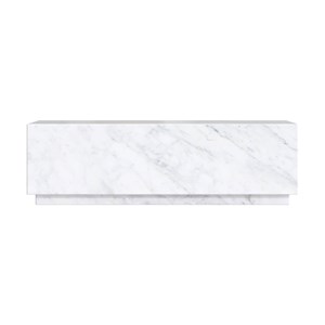 Table basse rectangulaire en marbre blanc - izaé