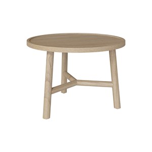 Table basse ronde en bois de mindi d60 cm - paloma