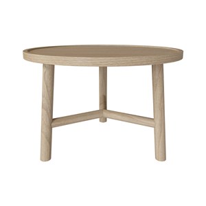 Table basse ronde en bois de mindi d60 cm - paloma