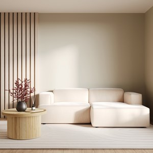 Table basse ronde d80 cm en rotin naturel - hélène