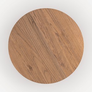 Table basse ronde en bois d'orme d80 cm - paula