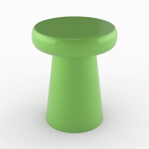 Table d'appoint ronde en métal vert d40 cm - anouk