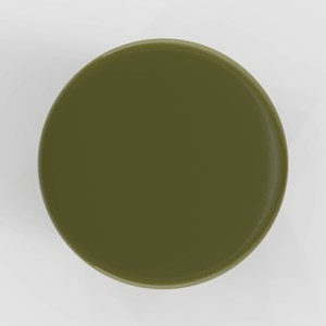 Table d'appoint ronde en métal vert kaki d30 cm - athéna