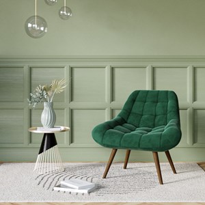 Table d'appoint ronde en métal noir et plateau laiton d45 cm - corry