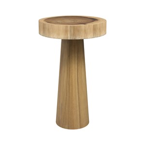 Table d'appoint ronde en bois de suar d35 cm - janah