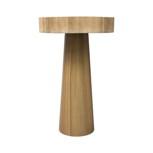 Table d'appoint ronde en bois de suar d35 cm - janah