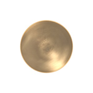 Table d'appoint ronde en métal  vert d'eau et laiton d40 cm - lyne