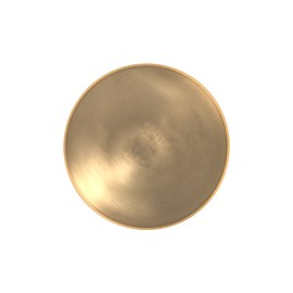 Table d'appoint ronde en métal vert et laiton d49 cm - lyne