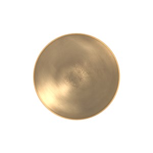 Table d'appoint ronde en métal vert et laiton d49 cm - lyne