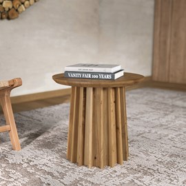Table d'appoint en bois massif d'acacia - suzon