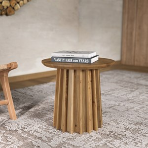 Table d'appoint en bois massif d'acacia - suzon