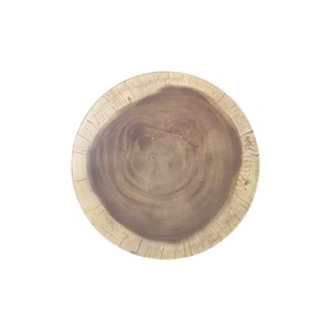 Table d'appoint ronde en bois de suar d50 cm - toha