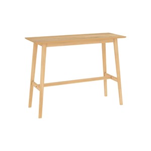 Table de bar rectangulaire 4 personnes en bois clair naturel 120 cm - buvette