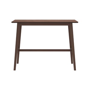 Table de bar rectangulaire 4 personnes en bois foncé 120 cm - buvette