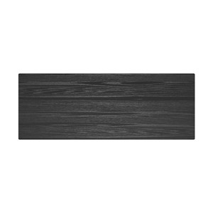 Table de bar rectangulaire 4 personnes en bois noir 120 cm - buvette