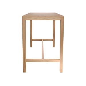 Table de bar d'extérieur en bois de teck massif 4 personnes - tunga