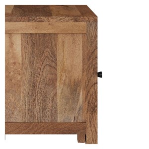 Table de chevet ajourée en bois de manguier - jaya