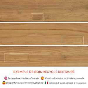 Table de jardin en bois de teck recyclé 10 personnes - lumo