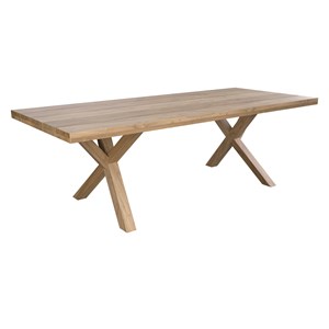 Table de jardin 240 cm en bois de teck massif - soraya