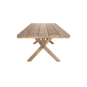 Table de jardin 240 cm en bois de teck massif - soraya