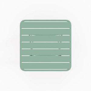 Table de jardin pliante en métal vert clair 2 personnes - yumi