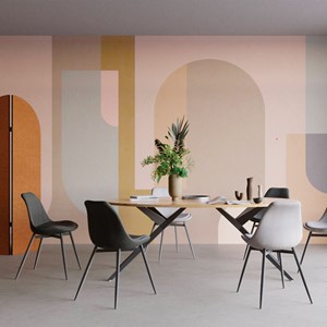 Table ovale 8 personnes en bois d'acacia et pieds en métal 200 cm - matara