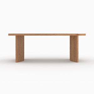 Table rectangulaire en bois d'orme 8 personnes - albane