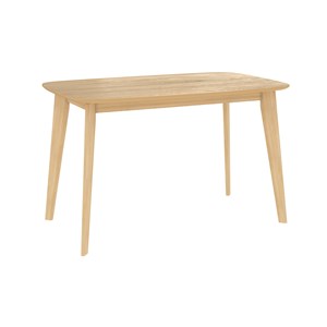 Table rectangulaire 4 personnes en bois clair 120 cm - oman