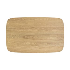 Table rectangulaire 4 personnes en bois clair 120 cm - oman