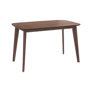 Table rectangulaire oman 4 personnes en bois foncé 120 cm - oman