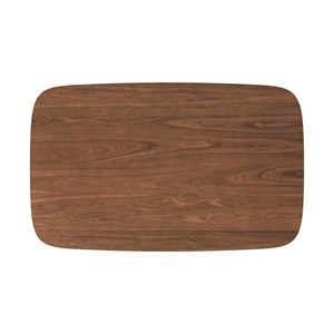 Table rectangulaire oman 4 personnes en bois foncé 120 cm - oman