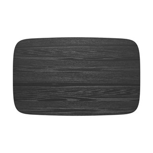 Table rectangulaire 4 personnes en bois noir 120 cm - oman
